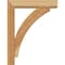 Ekena Millwork Thorton Block Rough Sawn Bracket w/ Offset Brace, Western Red Cedar, 4"W x 14"D x 18"H BKT0402X14X18THR05RWR - alternate 4